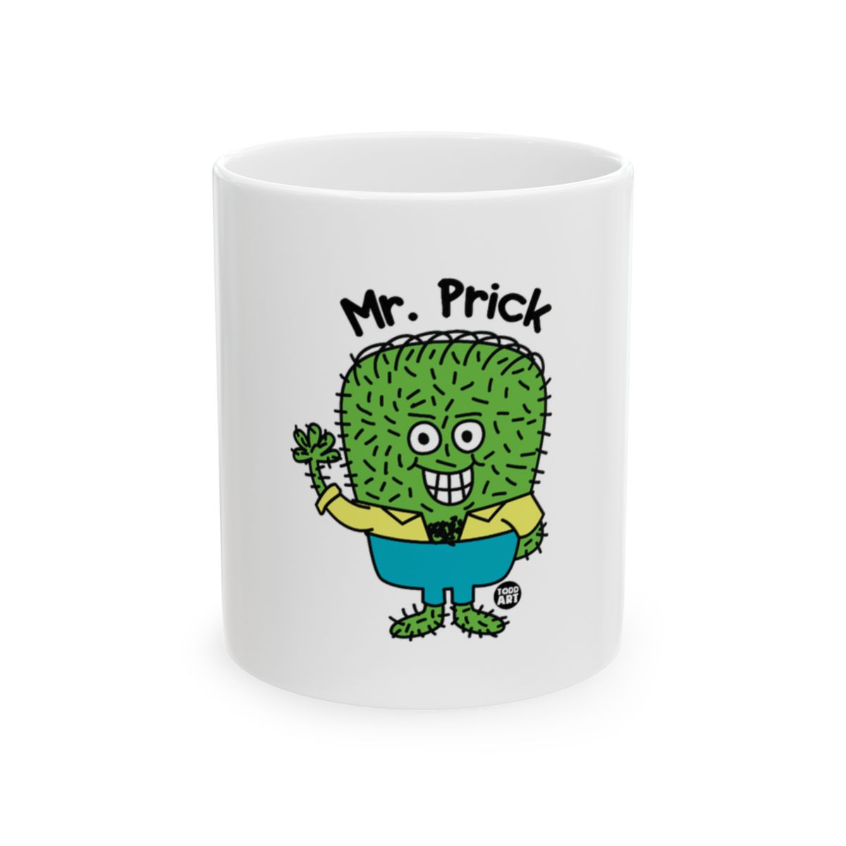 Mr. Prick Character Mug for a Fun Coffee Experience