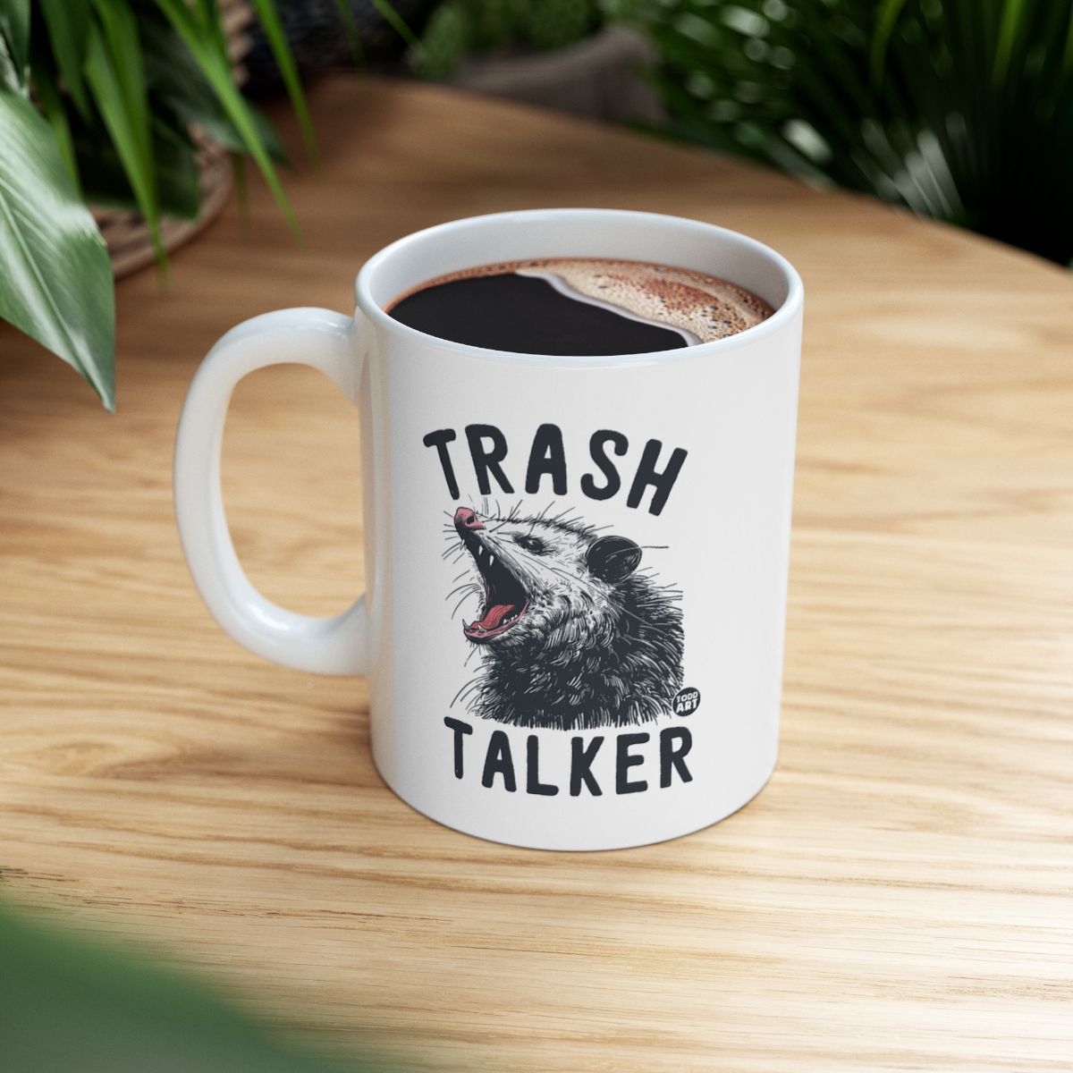 Funny Trash Talker Opossum Coffee Mug for Daily Use