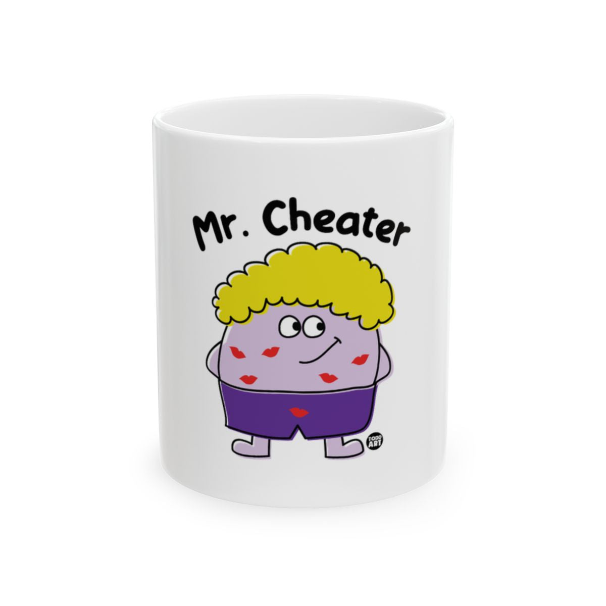 Mr. Cheater Cartoon Character Design Mug