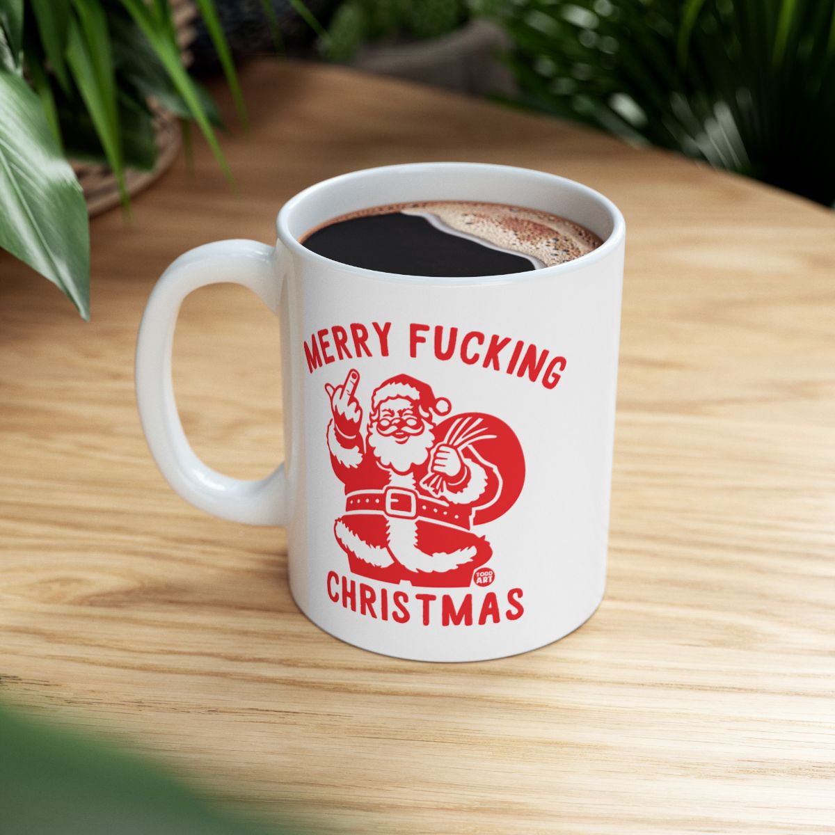 Merry Fucking Christmas Santa Mug for Holiday Cheer