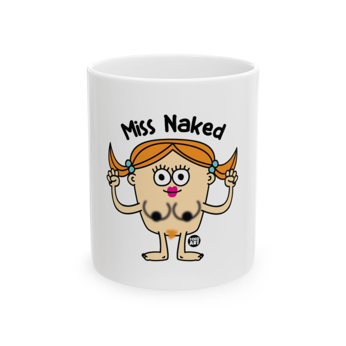 Miss Naked Funny Cartoon Character Mug