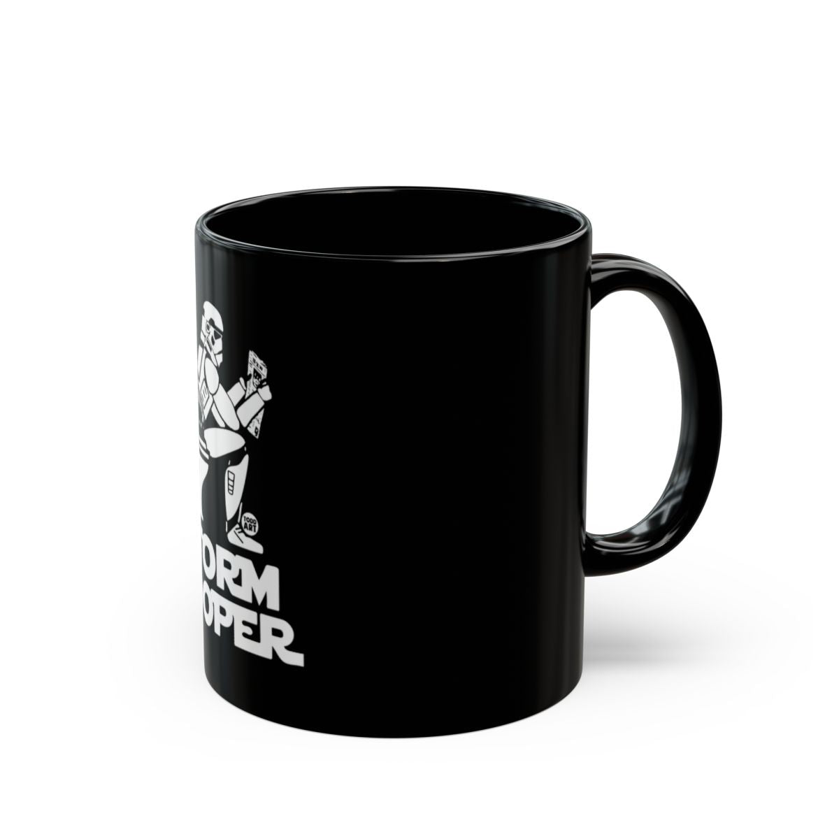 Stormtrooper Graphic Design Black Coffee Mug