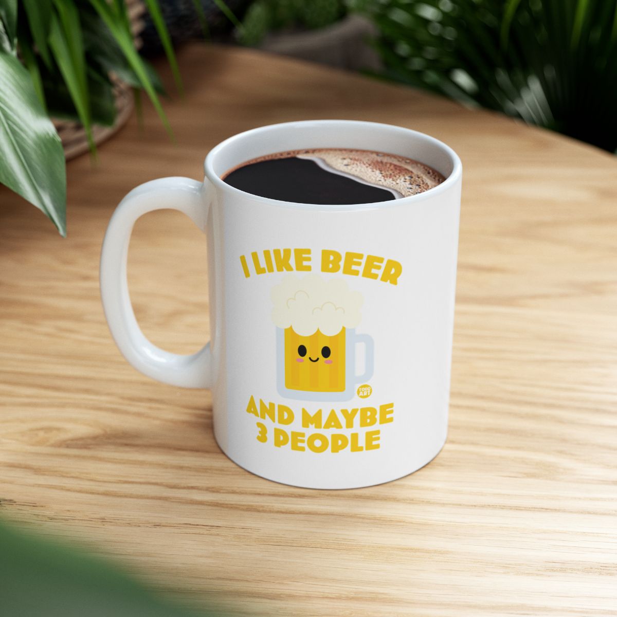 I Like Beer And Maybe 3 People Funny Coffee Mug