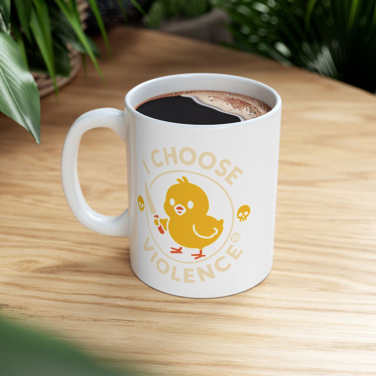 I Choose Violence Yellow Chick Coffee Mug