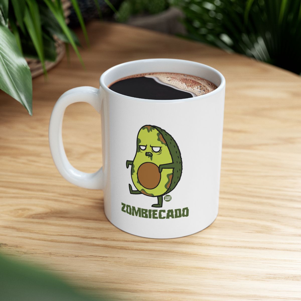 Zombiecado Funny Graphic Mug for Coffee Lovers