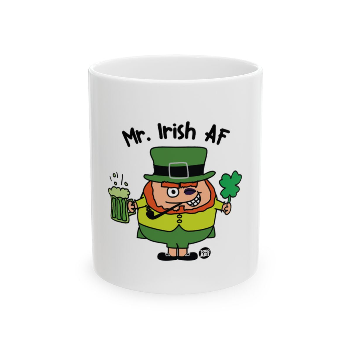 Funny Irish AF Drinking Leprechaun Character Mug