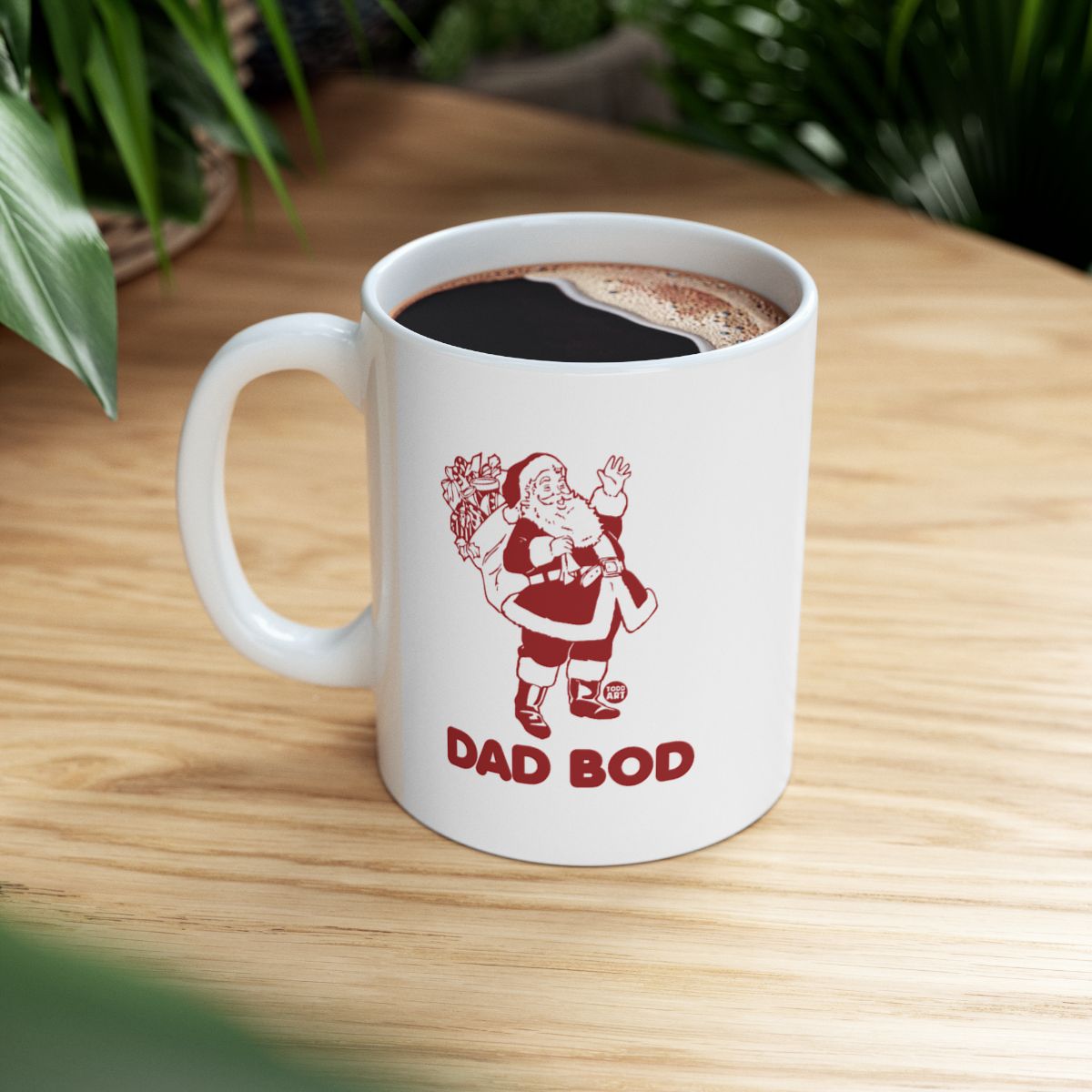 Funny Santa Design Dad Bod Coffee Mug