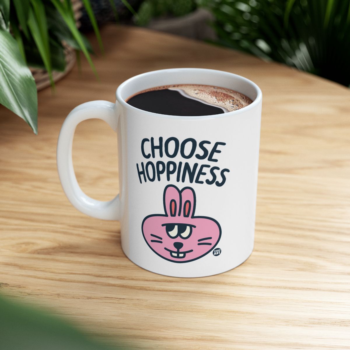 Choose Hoppiness Bunny Design Mug for Coffee Lovers