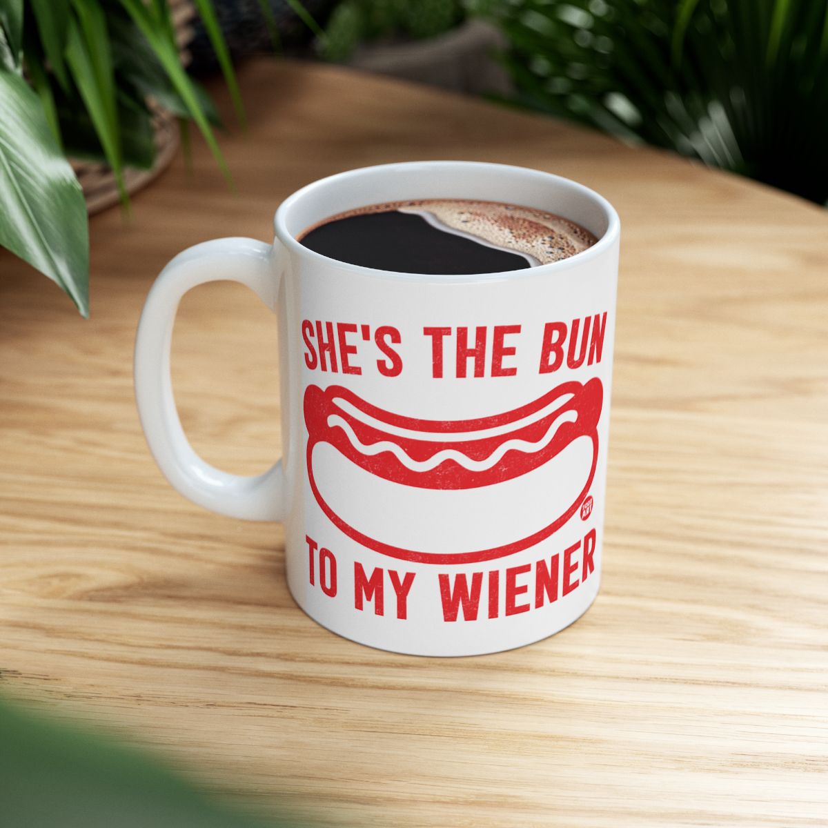 She's The Bun To My Wiener Hotdog Mug