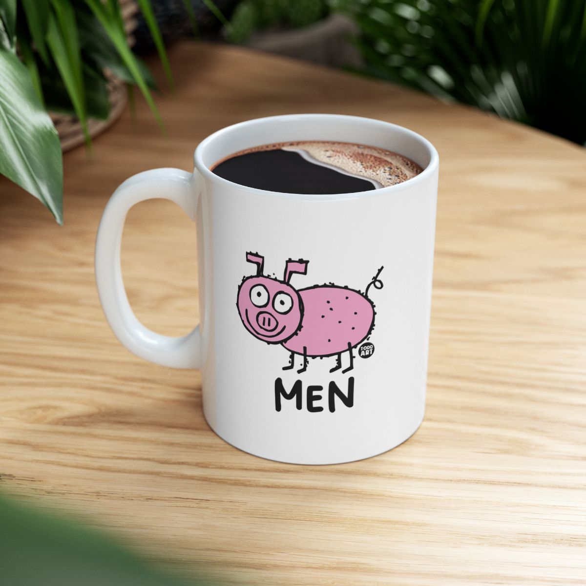 Funny Pig Design Coffee Mug for Men