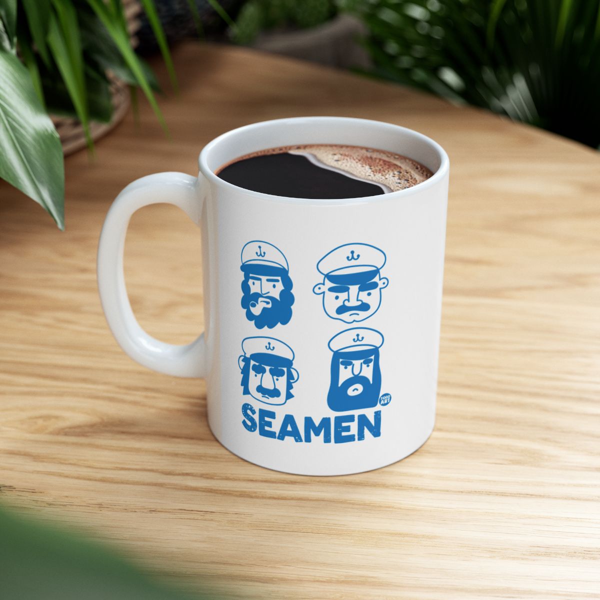 Seamen Themed Graphic Design Coffee Mug