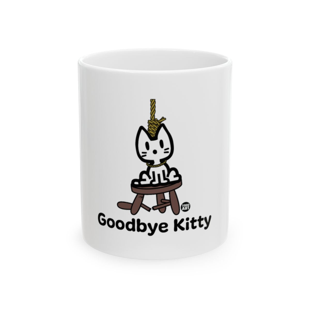 Goodbye Kitty Print Design Coffee Mug