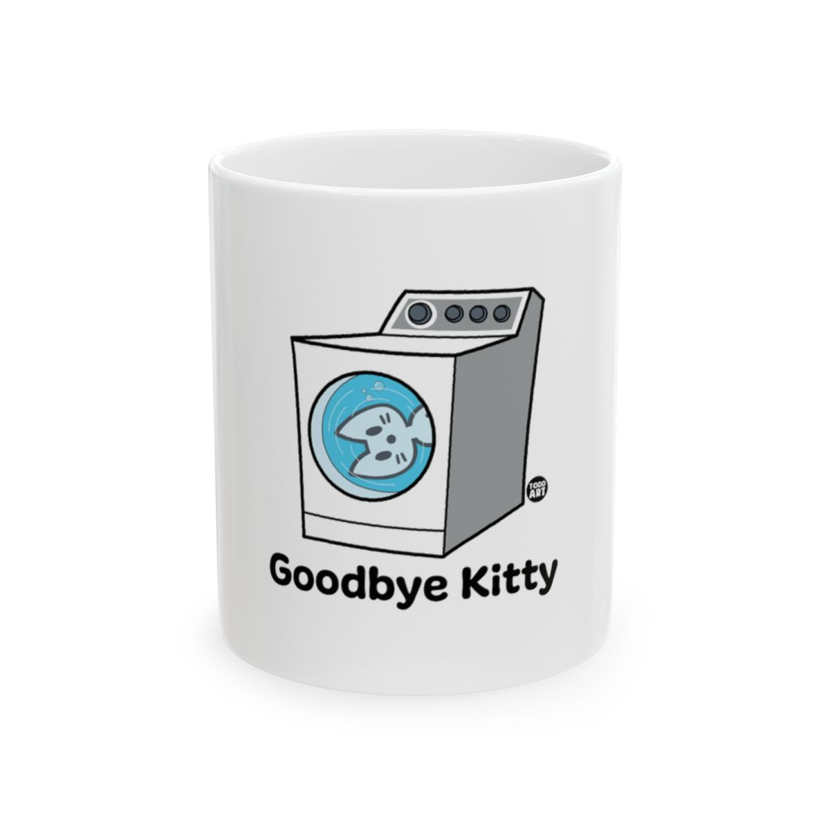 Goodbye Kitty Fun Washing Machine Design Mug