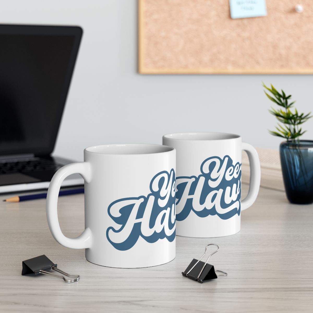 Yee Haw Printed White Mug for Your Morning Coffee