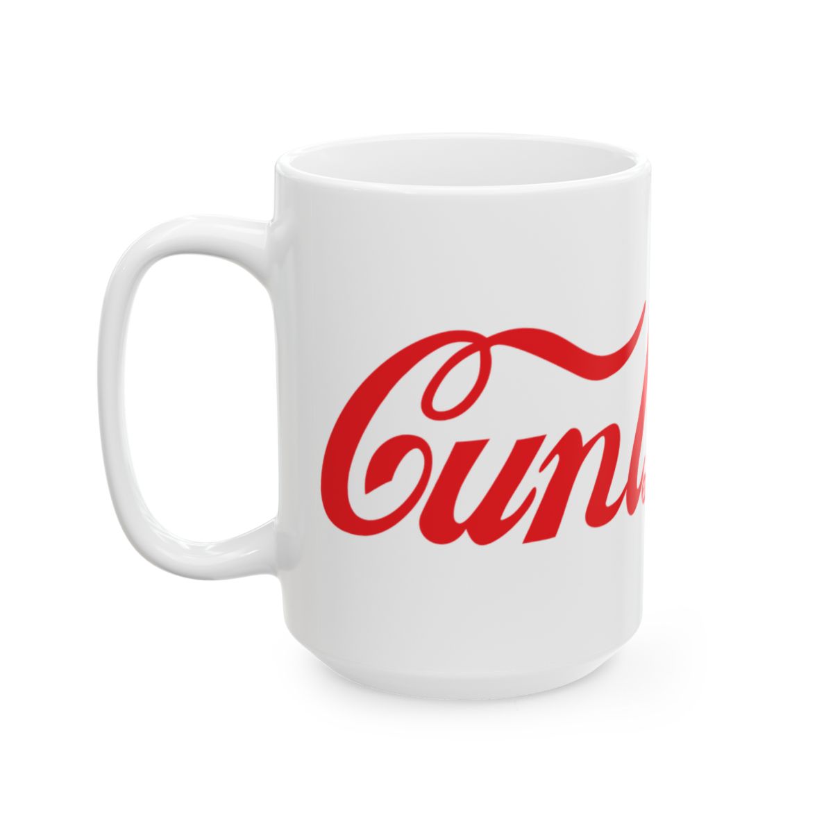 Red and White Cunla Classic Design Coffee Mug