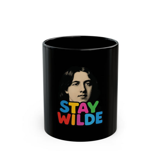 Stay Wilde Colorful Typography Dark-Themed Mug