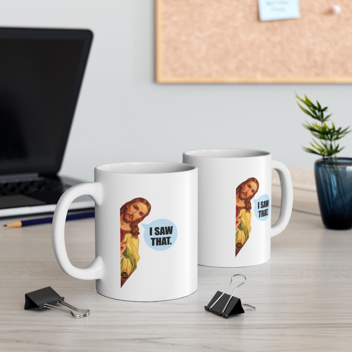 I Saw That Funny Jesus Coffee Mug for Humor Lovers