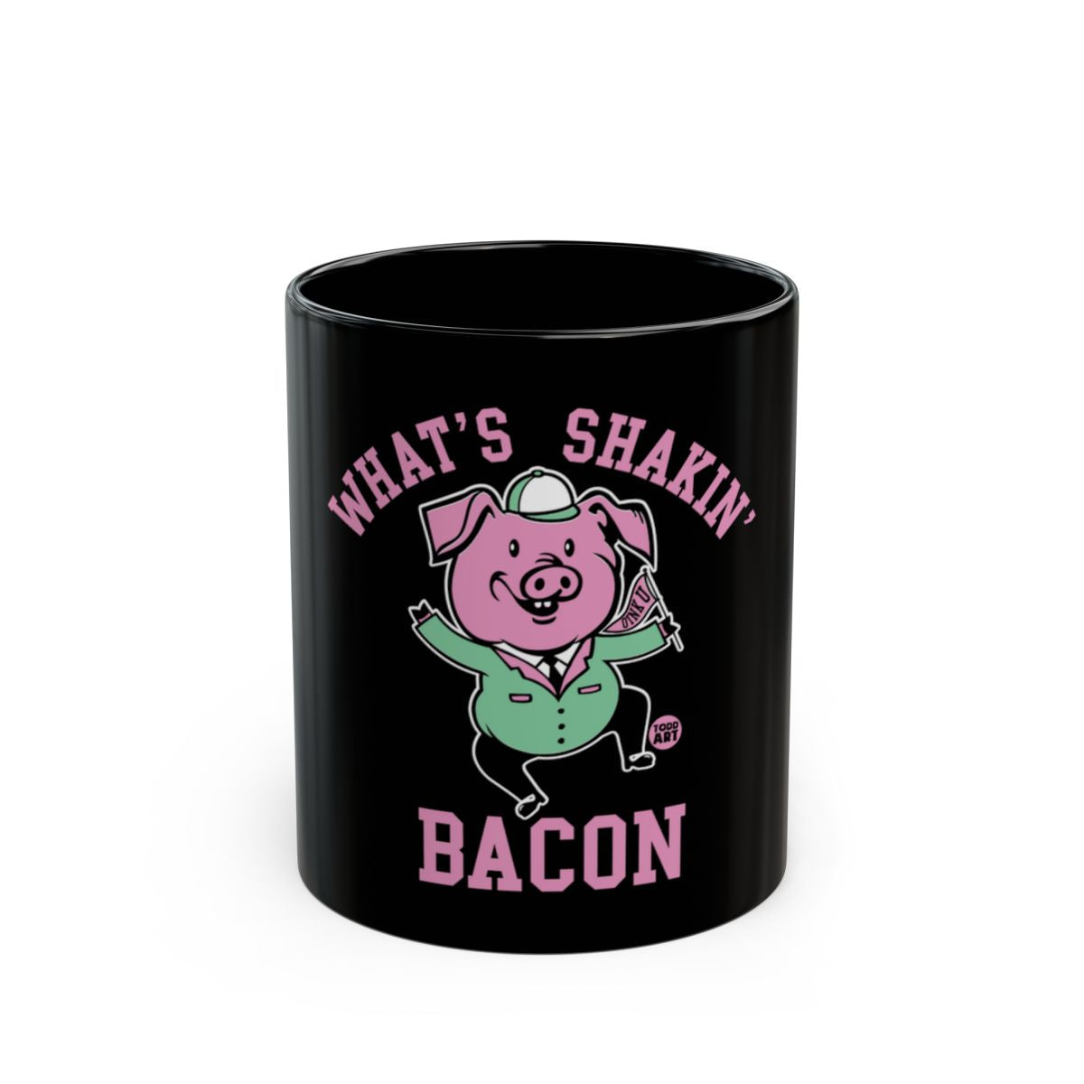 What's Shakin Bacon Funny Design Mug