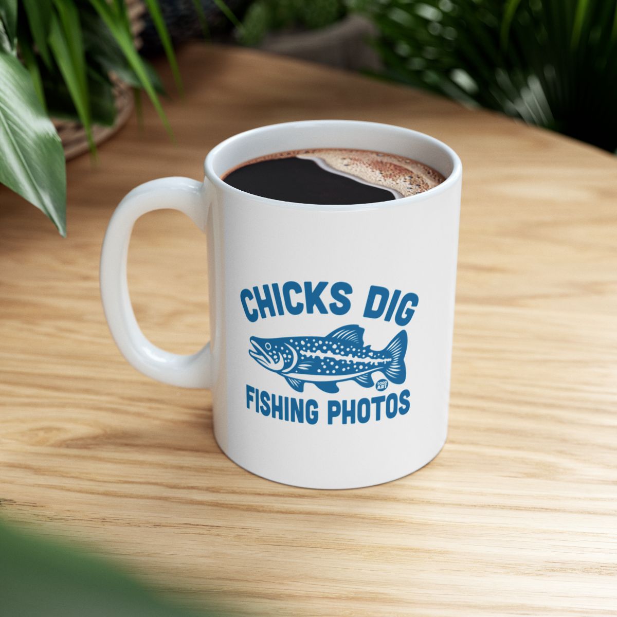 Chicks Dig Fishing Photos Statement Mug Ideal Gift