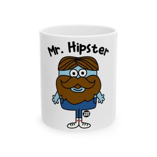 Mr. Hipster Cartoon Character Funny Mug