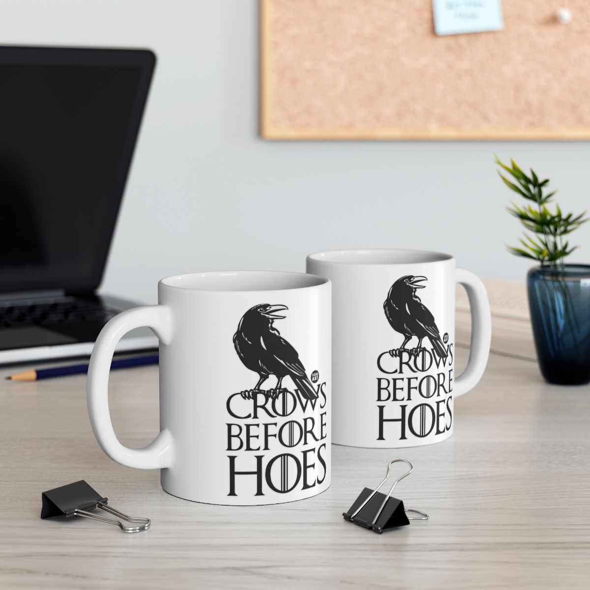 Crows Before Hoes Unique Coffee Mug Set