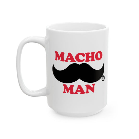 Bold Macho Man Moustache Design Mug for Masculine Vibes