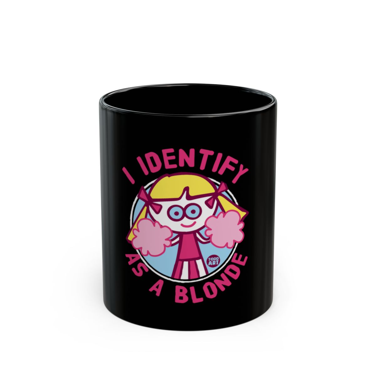 I Identify As A Blonde Design Fun Coffee Mug