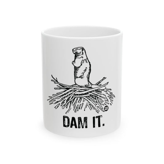 Dam It Beaver Design Mug for Coffee and Tea