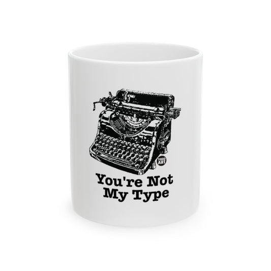 Vintage Typewriter You're Not My Type Mug