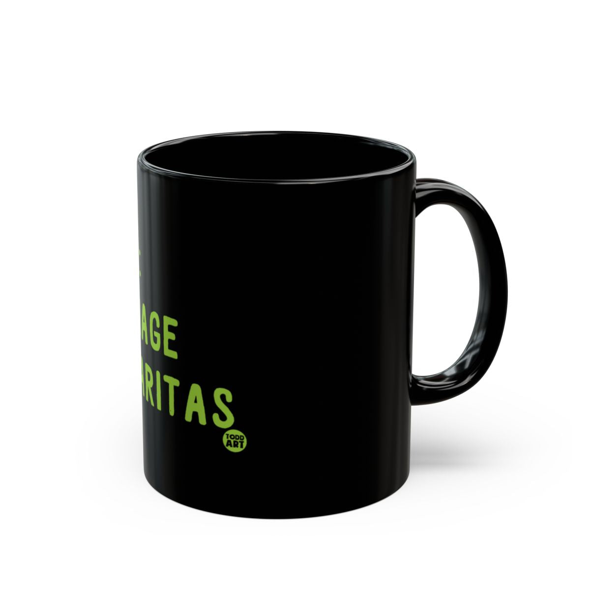 Age Like Margaritas Printed Black Mug