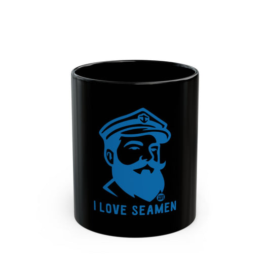 I Love Seamen Design Captain's Hat Novelty Mug