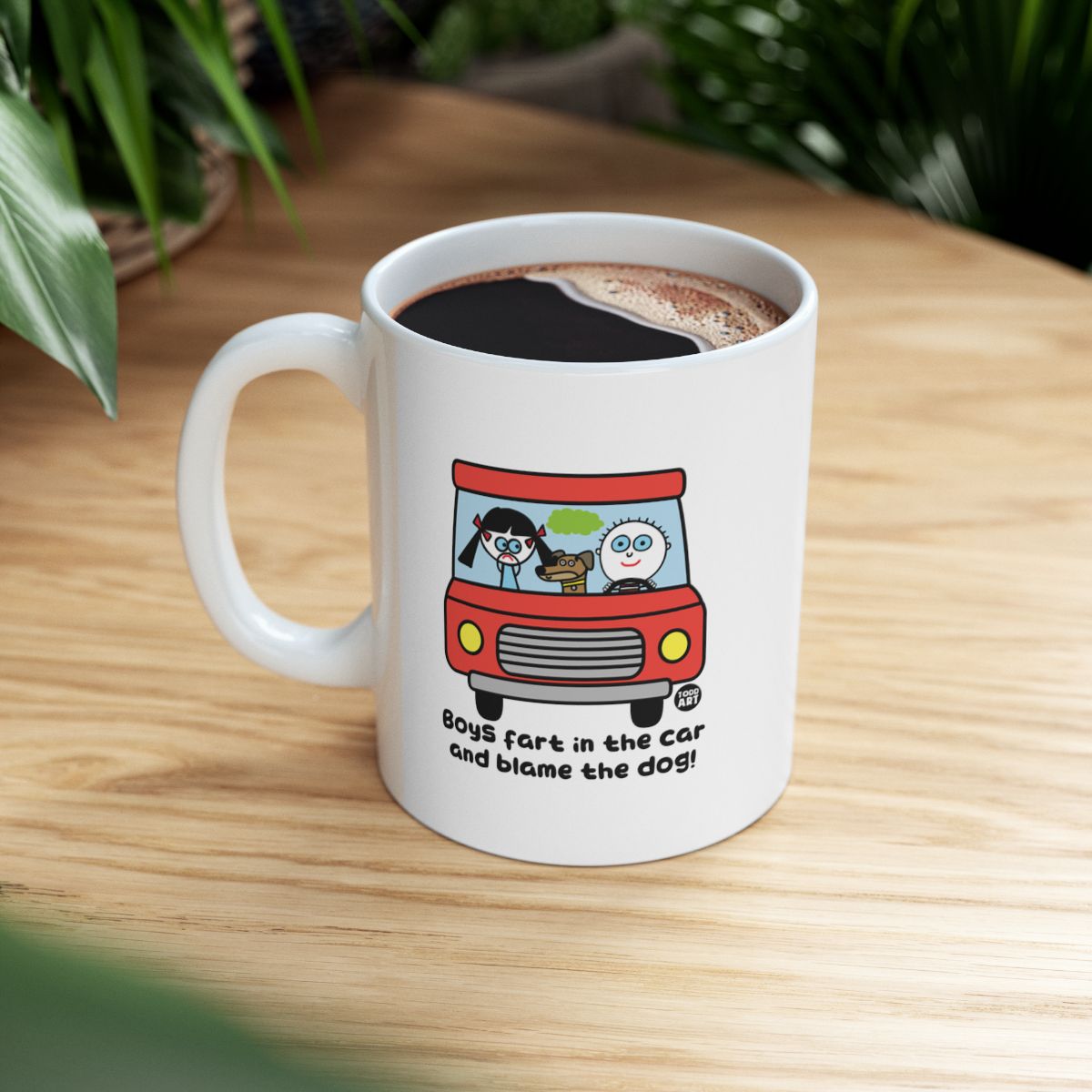 Boys Fart In The Car And Blame The Dog Mug