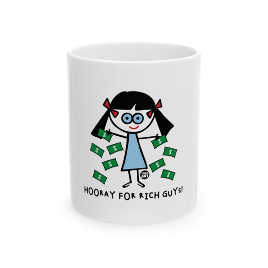 Hooray for Rich Guys Fun Cartoon Coffee Mug Product