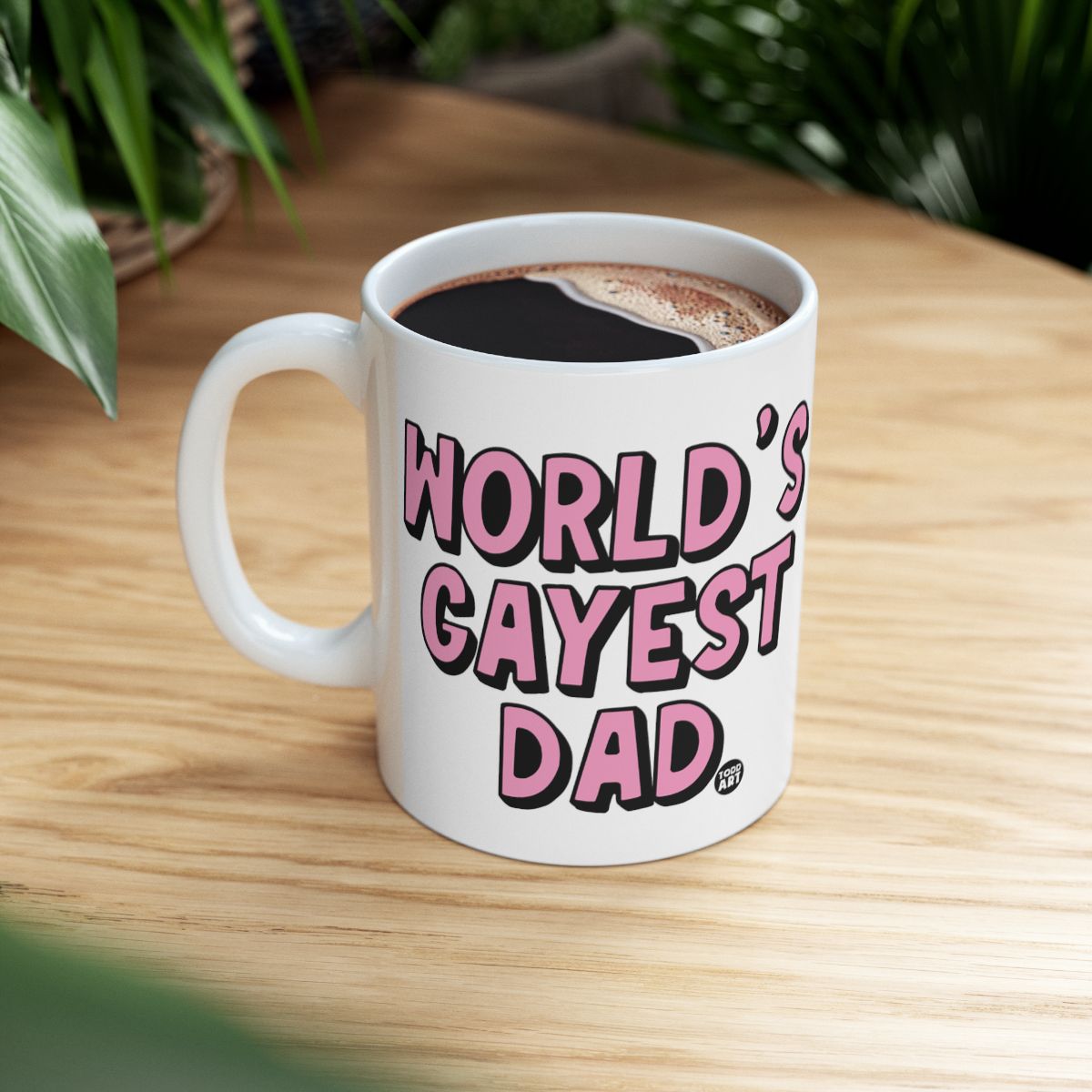 World's Gayest Dad Coffee Mug LGBTQ+ Gift