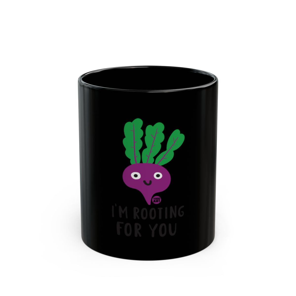 I'm Rooting For You Black Mug