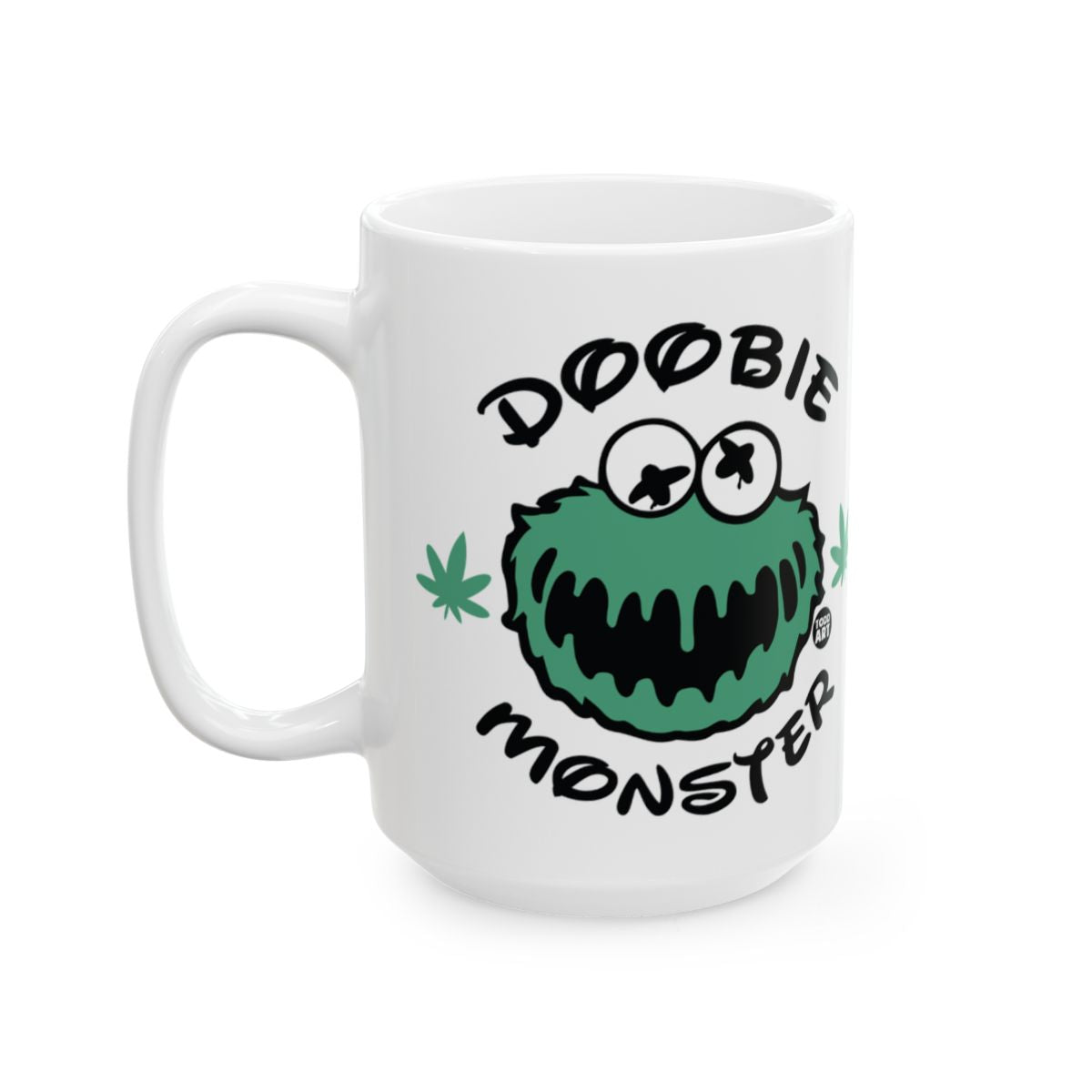 Doobie Monster Funny Cartoon Coffee Mug for Enthusiasts