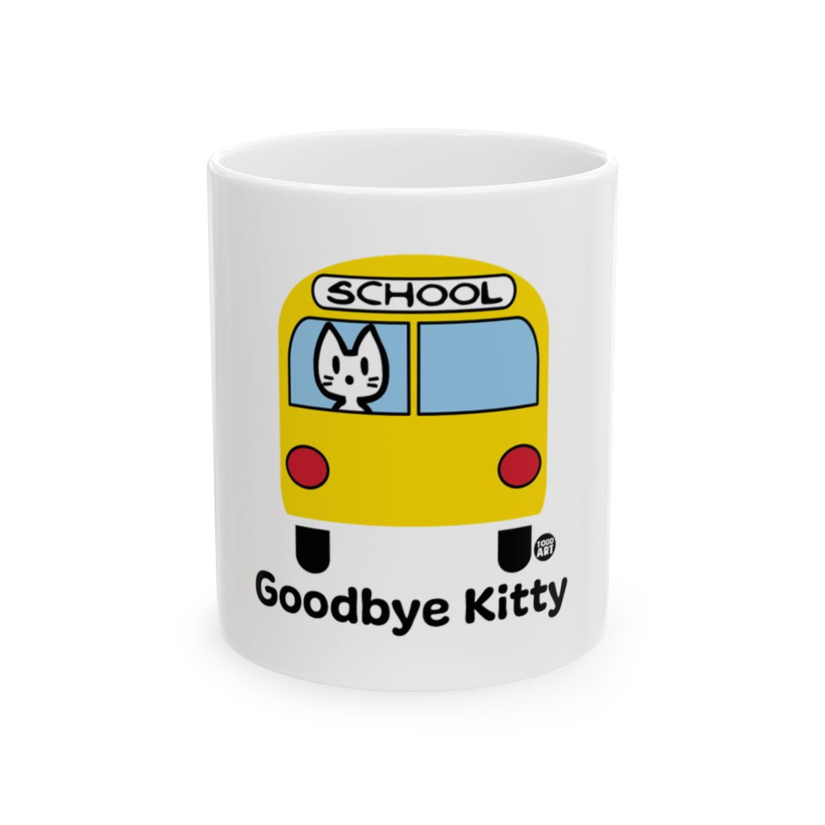 Goodbye Kitty School Bus Design Mug