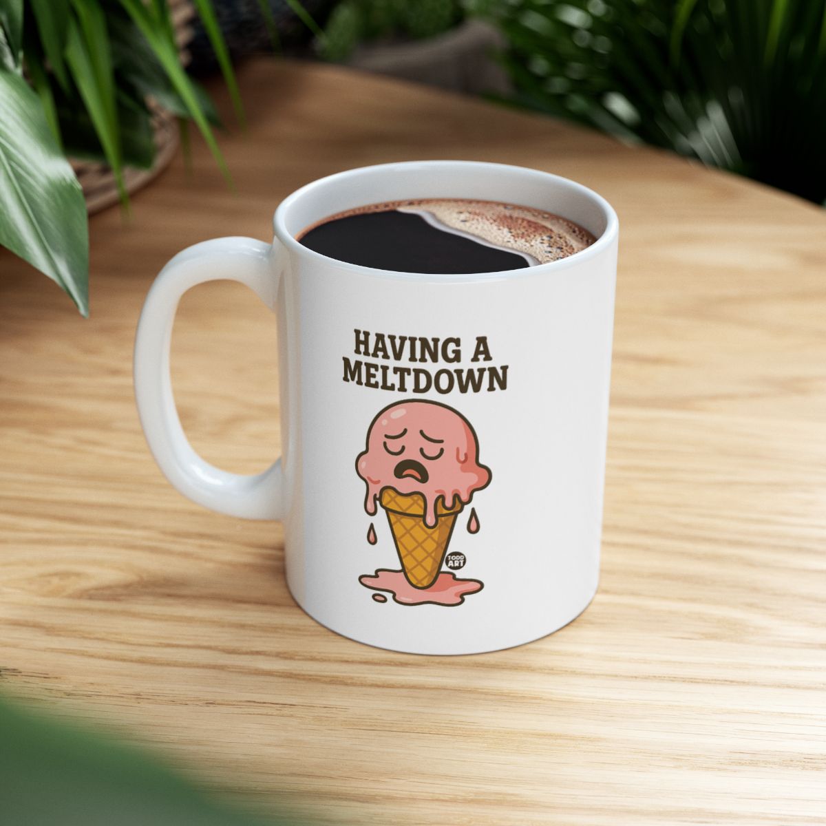 Having a Meltdown Ice Cream Design Mug