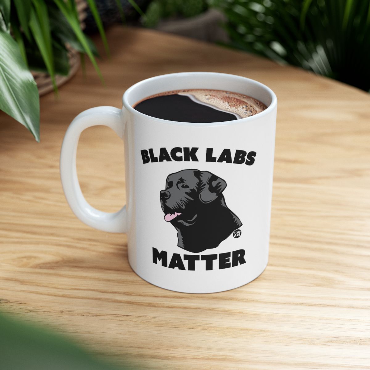 Black Labs Matter with Labrador Dog Image Mug