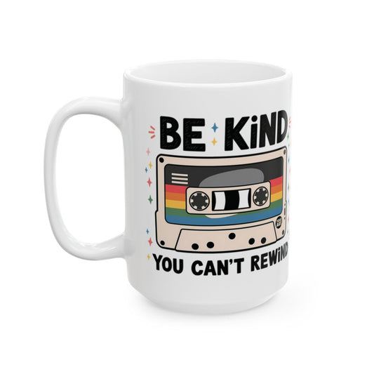 Be Kind You Can't Rewind Retro Cassette Mug