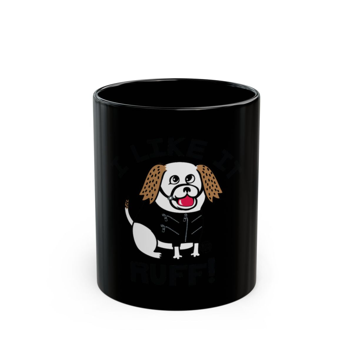 I Like It Ruff Dog Print Coffee Mug for Dog Lovers