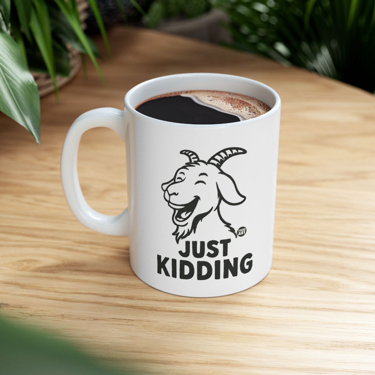 Just Kidding Goat Design Funny Coffee Mug product