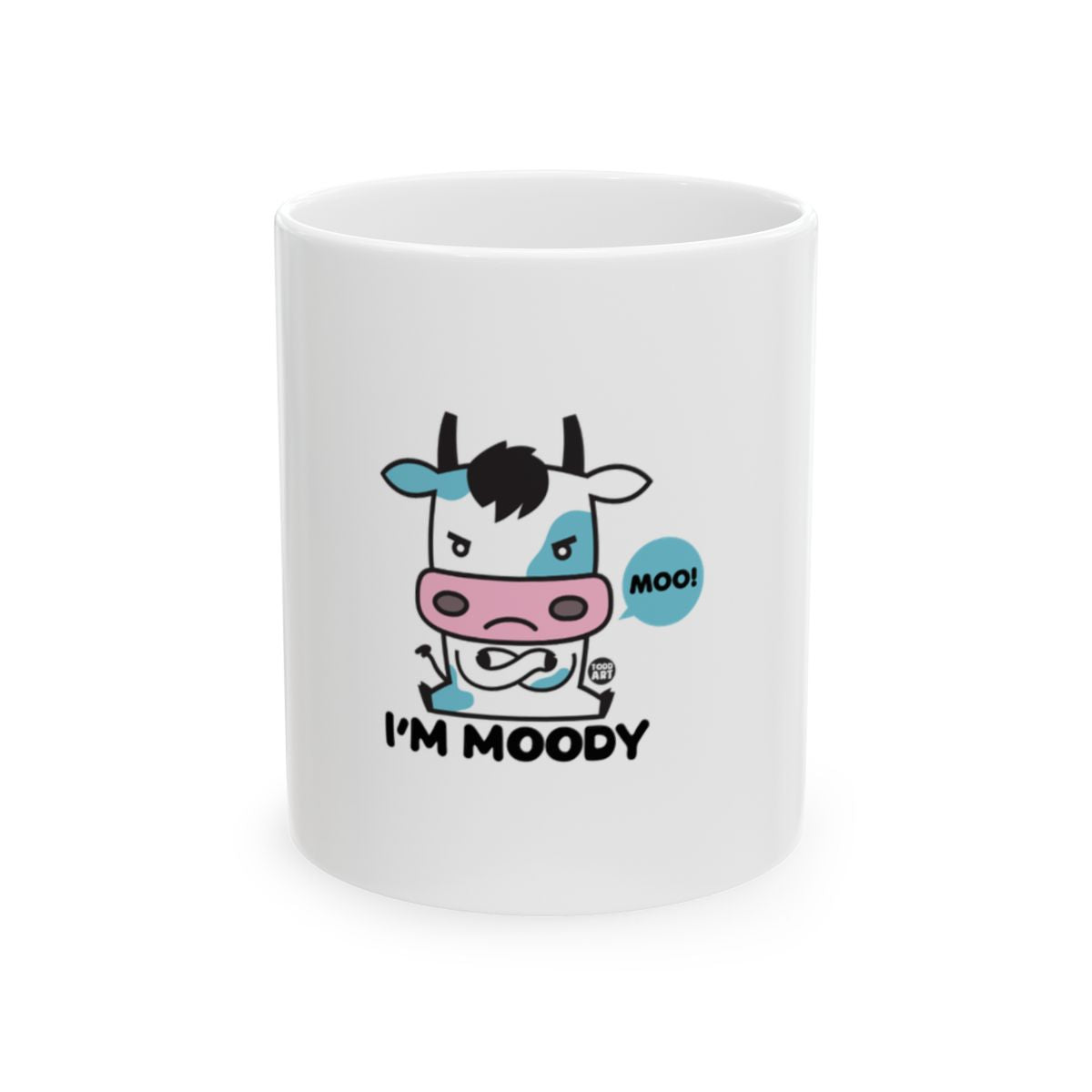 I'm Moody Funny Cartoon Cow Mug Drinkware