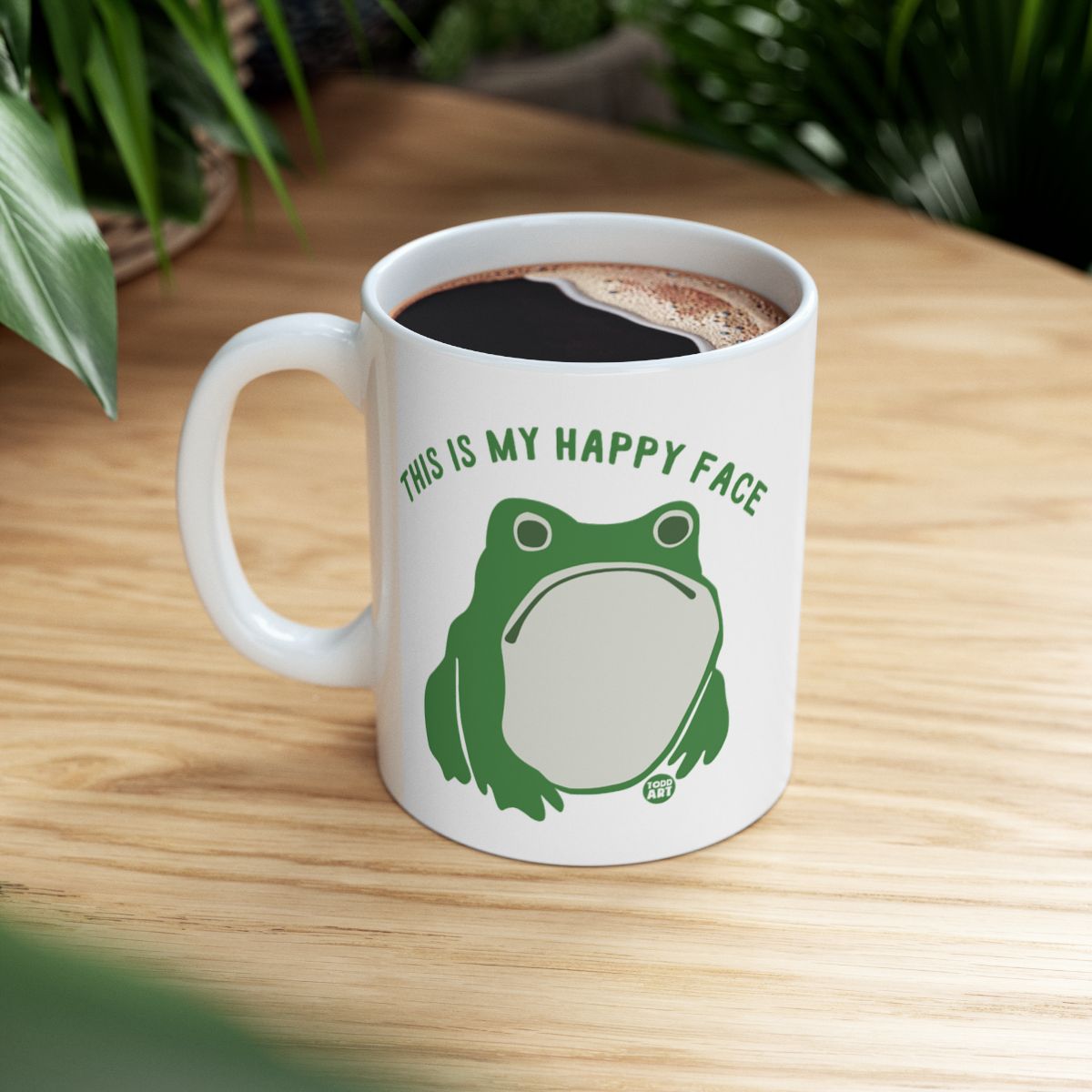 This Is My Happy Face Frog Mug Cute Coffee Cup Gift