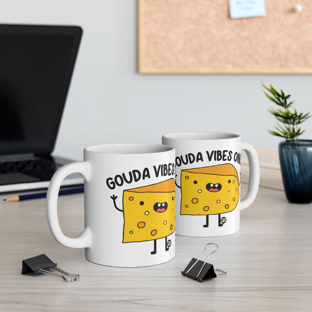 Gouda Vibes Only Fun Coffee Mug Office Desk Decor