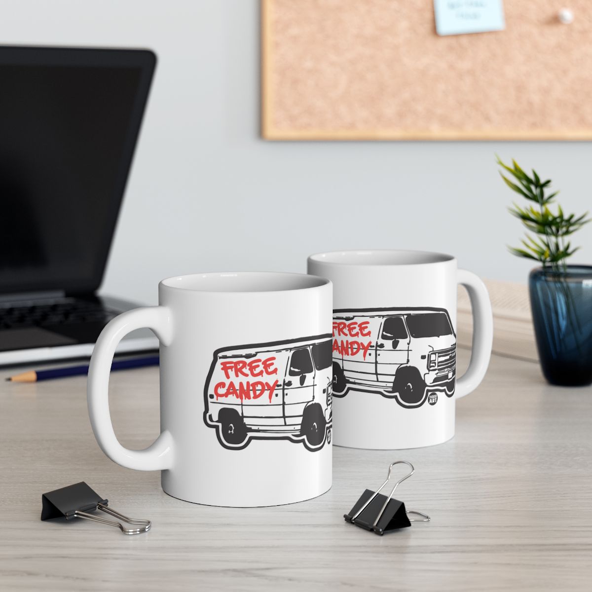 Free Candy Van Retro Design Coffee Mug for Fun Lovers