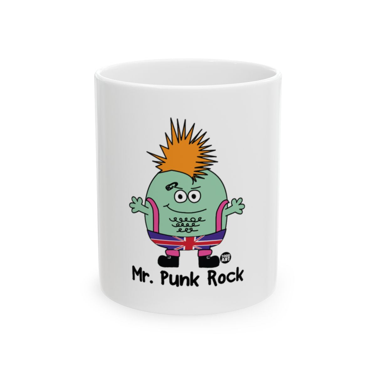 Fun and Unique Mr. Punk Rock Character Mug Product