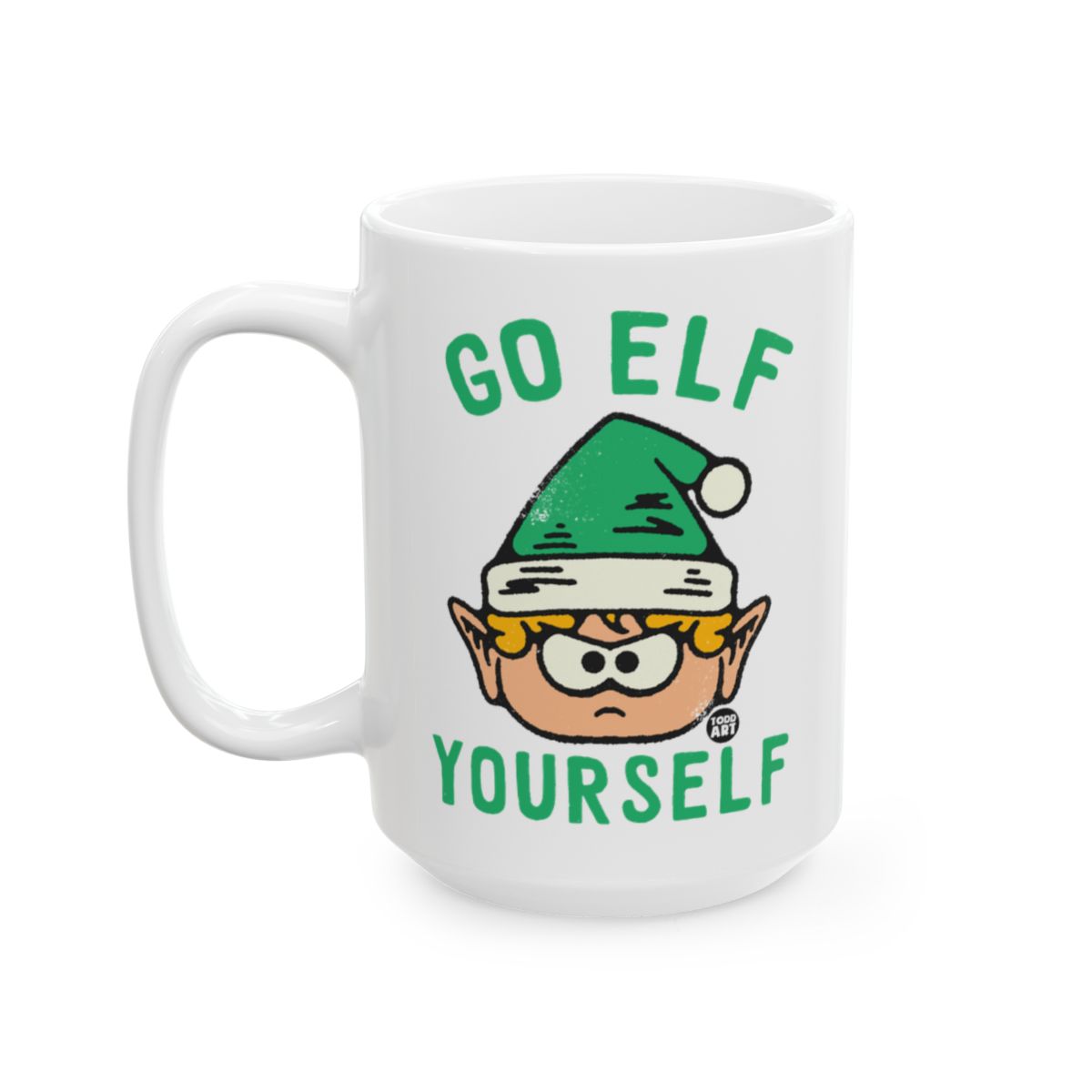 Go Elf Yourself Mug with Funny Christmas Elf Design