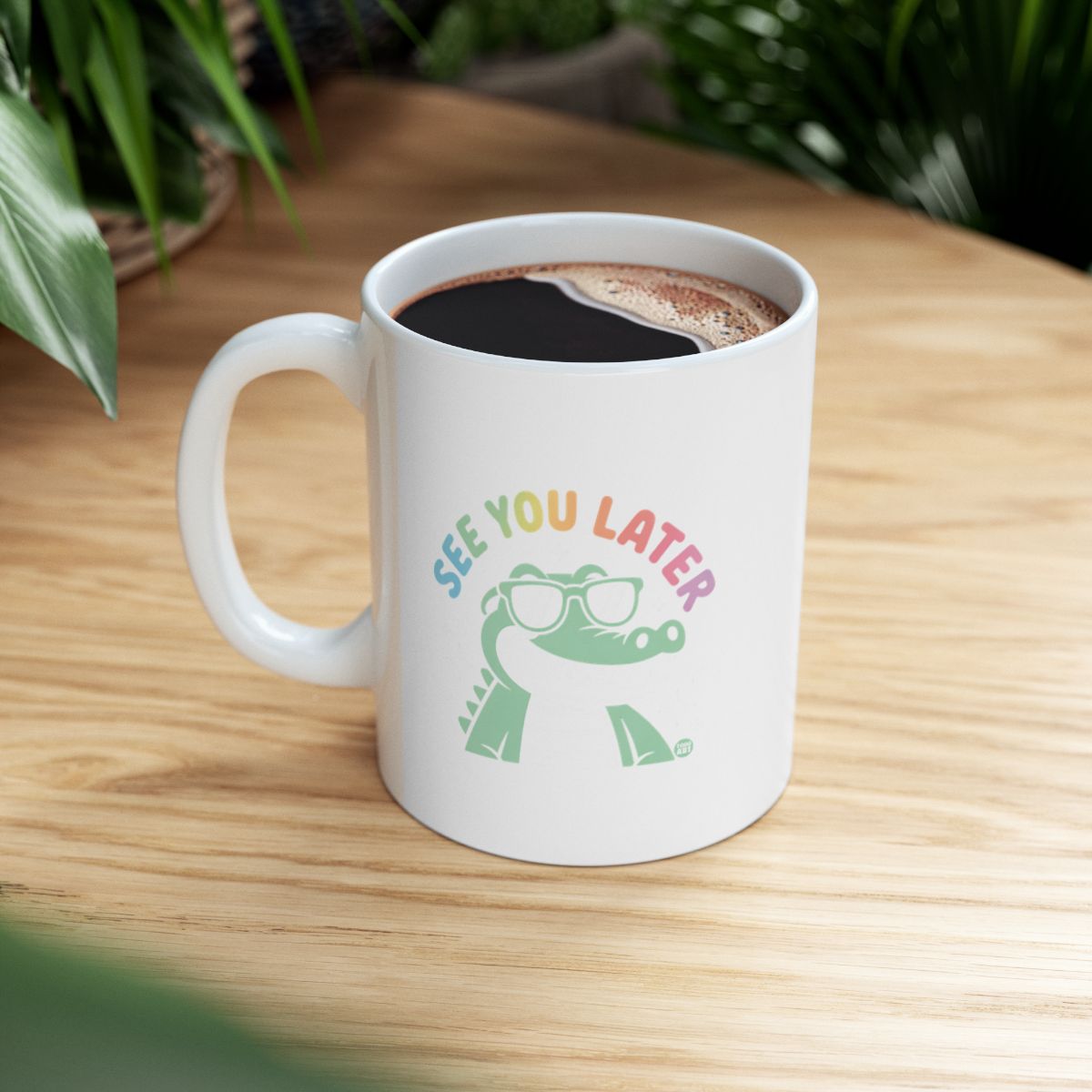 See You Later Alligator Graphic White Mug
