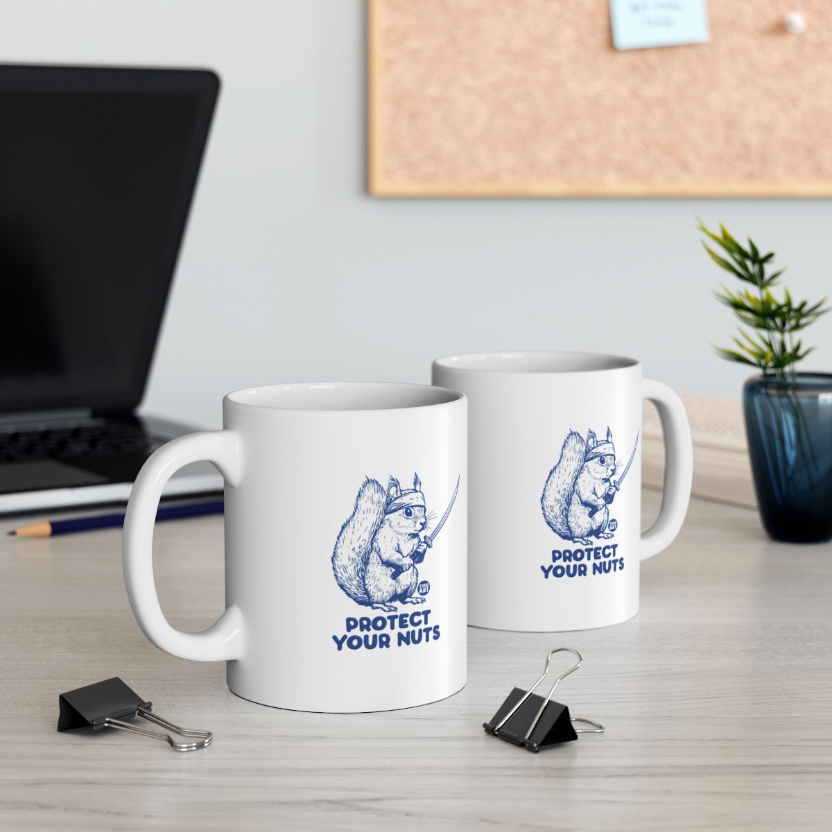 Protect Your Nuts Squirrel Mug for Fun Coffee Lovers